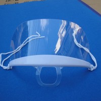 Transparent plastic face mask for food service