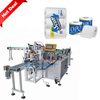 Automatic toilet paper packing machine single roll multiroll toilet paper packing machine